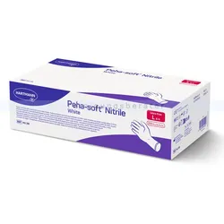 Nitrilhandschuhe Hartmann Peha-soft nitrile white L Nitrilhandschuhe weiß, 200 Stück Box