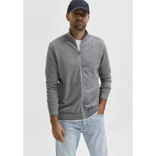 Selected SLHBERG FULL ZIP CARDIGAN Grau L