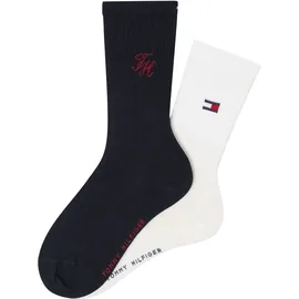 Tommy Hilfiger TH UNI SOCK 2P MONOGRAM Socken 2er Pack Blau 43-46