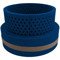 zaun|zu® Sichtschutzstreifen 255 x 19 cm Blau Kunststoff 2 St.