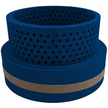 zaun|zu® Sichtschutzstreifen 255 x 19 cm Blau Kunststoff 2 St.