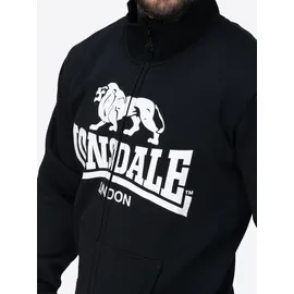 Lonsdale BLENCARN Sweatjacke Herren Schwarz/Weiß S