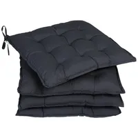DETEX Sitzkissen Stuhl 4er Set 55% Baumwolle Wasserabweisend 44x44cm