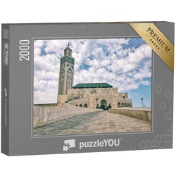 puzzleYOU Puzzle Moschee von Hasan II. in Casablanca, Marokko, 2000 Puzzleteile, puzzleYOU-Kollektionen Marokko
