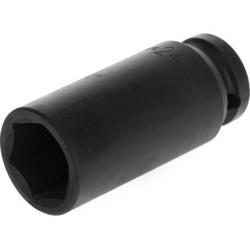 Gedore red Schlagschraubereinsatz, Nuss, 1/2" 12,5 mm Antrieb, 6-kant, SW 24 mm, lang, maschinenbetätigt, Auto/KFZ, R63002416