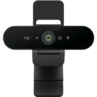 Logitech Brio 4K Webcam, Videogespräche, Mikrofon mit Geräuschunterdrückung, automatische HD-Belichtungskorrektur, Microsoft Teams, Zoom, Google Voice, Google Meet, PC/Mac/Notebook/Macbook - Graphit