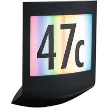 Paulmann Außenwandleuchte Kunststoff 198x71mm 1 Stk. RGBW 8,2W 550lm IP44 Dämmerungssensor anthrazit