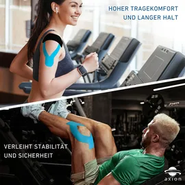 Axion axion® Kinesiologie Tape Blau – 500 x 5 cm 1 St Bandage(s)