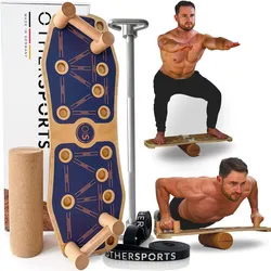 Sportboard Grip Tape Blau und Fitness Stange Bundle mit Rolle und Fitnessbänder EINHEITSGRÖSSE