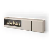 SKRAUT HOME Lowboard 212x50 cm Beige Holzwerkstoff