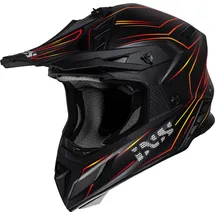 IXS iXS189FG 2.0 Motocrosshelm - Matt Schwarz/Rot/Gelb - XXL)