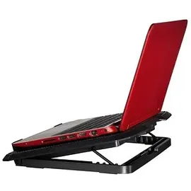Hama Laptop-Kühler Black Metal Neigbar 2 Lüfter Schwarz