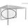 Biohort Klarglas Gr. 4 m rechts 364,5 x 234,9 cm grau