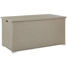 Beliani Auflagenbox 155 x 75 x 80 cm Taupe