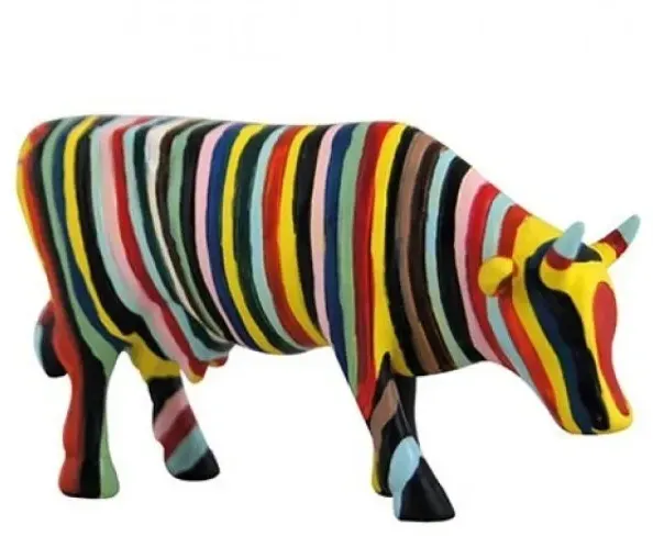 Striped - Cowparade Kuh Small