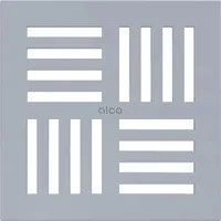 alcadrain Design Rost 143×143 mm Grau für Bodenablauf