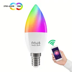 Nous P4 Smarte WLAN Lampe RGB, E14