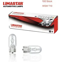 100 Stück 12V T10 W5W W2,1x9,5d Glühlampe Glühbirne Lampe Autolampe