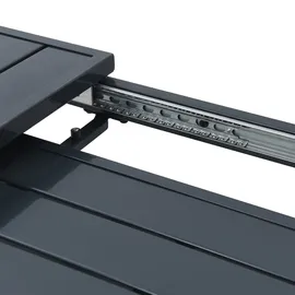 vidaXL Ausziehtisch 210 x 90 x 73 cm Anthrazit