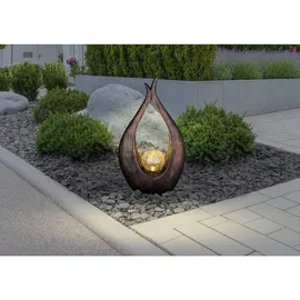 GLOBO Solarleuchte 26,5 x 13 x 50 cm klar/glas