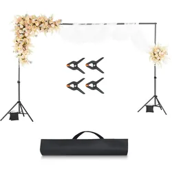 VEVOR Hintergrundständer Hintergrundsystem Fotostudio Einstellbar 198x300cm