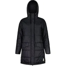 maloja Wintermantel FossanM Urban Puffer Coat (PrimaLoft® BIO133, winddicht) schwarz Damen schwarz M