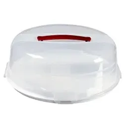 CURVER chef@home Kuchen Box 00721-897-00 , Farbe: weiß / transparent