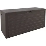 CASARIA Casaria® Gartenbox Woody 108492, aus Kunststoff, 120 x 46 x 57cm, 280 Liter, Braun