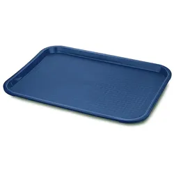 MONOUSO - Tablett aus PP rechteckig Fastfood blau 27,5x35,5cm (1 Stück)