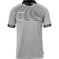 Kempa Herren Wave 26 Shirt Jungen Sportshirt Kurzarm Funktionsshirt Handball Gym Fitness Trikot, Dark Grau Melange/Anthra, XL EU