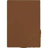 Castell Spannbettlaken Jersey 140 x 200 - 160 x 200 cm chocolate