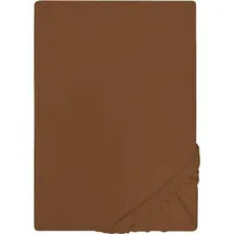 Castell Spannbettlaken Jersey 140 x 200 - 160 x 200 cm chocolate