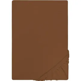 Castell Spannbettlaken Jersey 140 x 200 - 160 x 200 cm chocolate