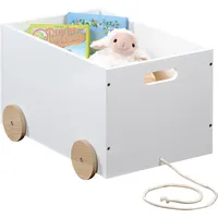 KESPER Spielzeugkiste auf Rollen 50 x 35 x 30 cm 1-tlg. weiß