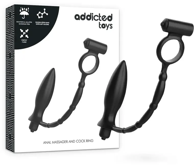ADDICTED TOYS - ANALPLUG MIT VIBRATIONSRING