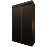 masseno Schwebetürenschrank SOFIA 120 x 216 x 61 cm Schwarz