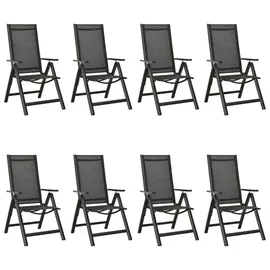 vidaXL Garten-Essgruppe 9-tlg. anthrazit 3070641