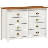 Möbilia Salgen 125 x 85 x 41 cm Braun/Weiß