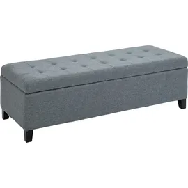 Homcom Truhenbank Grau 125 x 41,5 x 49 cm