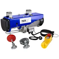 MSW Seilzug 1300 W 800 kg 12 m - Elektrische Seilwinden MSW