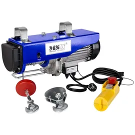 MSW Seilzug 1300 W 800 kg 12 m - Elektrische Seilwinden MSW