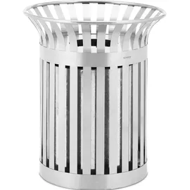 Ulsonix Abfalleimer 90 l Silber