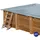 Gre Poolabdeckplane Grau 335 x 335 cm