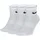 Nike Everyday Lightweight Trainings-Knöchelsocken White/Black 46-50
