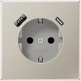 Jung Schuko-Steckdose Silber