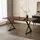 stilvora Esstisch 180 x 75 x 90 cm Walnussfarben/schwarz