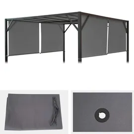 MCW Ersatzbezug, Grau, Textil, 272x1x496 cm, Sonnen- & Sichtschutz, Pavillons & Pergolas