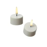 uYuni LED Mini Teelichter 2 St. 4 cm weiß