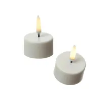 uYuni LED Mini Teelichter 2 St. 4 cm weiß