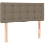 vidaXL Kopfteil Taupe 100x5x78/88 cm Stoff